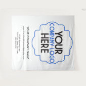 Benutzerdefinierte Firmenmesse für Unternehmen ver Wandteppich (Vorderseite (Horizontal))