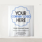 Benutzerdefinierte Firmenmesse für Unternehmen ver Wandteppich (Vorderseite)