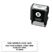 Benutzerdefinierte Firmenname-Adresse Selbstfarbig Permastempel (Beispiel)