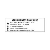 Benutzerdefinierte Firmenname Info Adresse Stempel (Design)