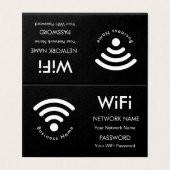 Benutzerdefinierte Firmenname Wifi-Details schwarz (Außenseite Aufgefaltet)