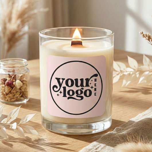 Benutzerdefinierte Firmenwerbung Ihr Logo Hier Quadratischer Aufkleber