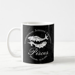 Benutzerdefinierte Fische Sternzeichen Positive Ei Kaffeetasse