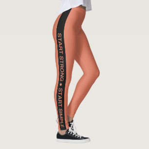 Benutzerdefinierte Fitnessstudio-Tagline Schwarz S Leggings