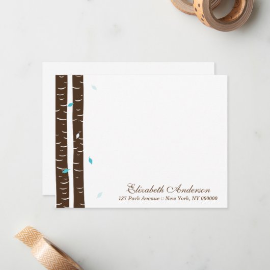 benutzerdefinierte flache Mitteilungskarten für Bi (Vorderseite/Rückseite Beispiel)