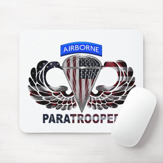 Benutzerdefinierte Flag für Im Flugzeug Fallschirm Mousepad (Mit Mouse)