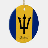 Benutzerdefinierte Flagge des Barbados-Trident des Keramik Ornament (Rechts)