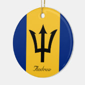 Benutzerdefinierte Flagge des Barbados-Trident des Keramik Ornament (Links)