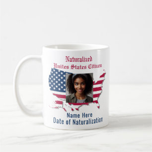Benutzerdefinierte Flagge, Karte, Naturalized US-B Kaffeetasse