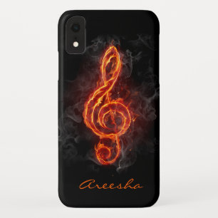 Benutzerdefinierte Flaming-Musiknote Case-Mate iPhone Hülle