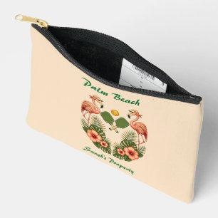 Benutzerdefinierte Flamingo-Pickleball-Club-Tasche Zubehörtasche