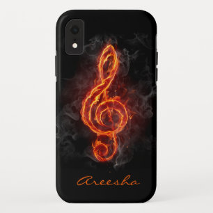 Benutzerdefinierte flammende Musiknote Case-Mate iPhone Hülle