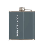 benutzerdefinierte Flasche Behalt Calm & Do Stunts Flachmann (Rückseite)