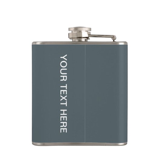 benutzerdefinierte Flasche Behalt Calm & Do Stunts Flachmann (Rückseite)