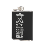 benutzerdefinierte Flasche Rum Mustache Flachmann (Links)