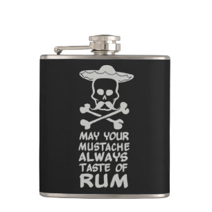 benutzerdefinierte Flasche Rum Mustache Flachmann