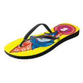 Benutzerdefinierte Flip Flops Hai-Surfen Hippie-bo Badesandalen (Schrägansicht)