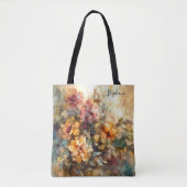 Benutzerdefinierte florale Aquarellkunst Tasche (Vorderseite)