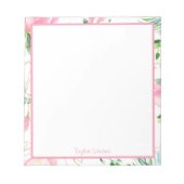 Benutzerdefinierte florale Editor Notizblock (Vorderseite)