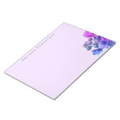 Benutzerdefinierte Florale Lavendel-Wasserfarbe Ro Notizblock (angewinkelt)