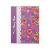Benutzerdefinierte florale Magenta, Imitate, Edito Notizblock (Rotiert)