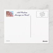 Benutzerdefinierte florale Postkarten Rosa Dogwood (Rückseite)