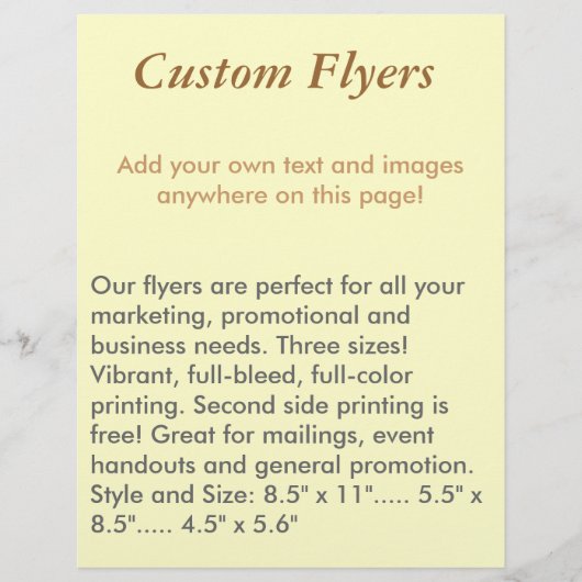 Benutzerdefinierte Flyer (Vorne)