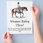 Benutzerdefinierte Flyer für Stall- oder Pferdever (Hand)