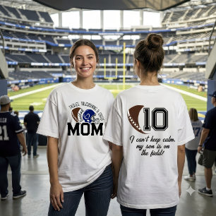 Benutzerdefinierte Football-Mom-Tackles-Touchdowns T-Shirt