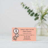 Benutzerdefinierte Formen Kornrosafarbene Vorlage Visitenkarte (Stehend Vorderseite)