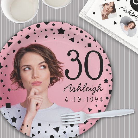 Benutzerdefinierte Foto 30. Tagpapierplatte Pappteller