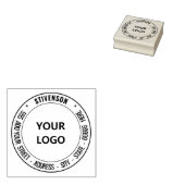 Benutzerdefinierte Foto-Adresse Runde Rubber-Brief Gummistempel (Stempel)