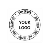 Benutzerdefinierte Foto-Adresse Runde Rubber-Brief Gummistempel (Prägung)