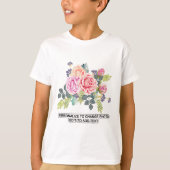 Benutzerdefinierte Foto-Artwork-Text-Slogan-Kids T-Shirt (Vorderseite)