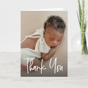 Benutzerdefinierte Foto-Baby-Shower-Dankeschön-Han Dankeskarte