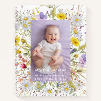 Benutzerdefinierte Foto-Babynamen-Vorlage Personal Notizblock