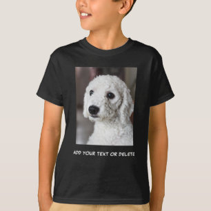 Benutzerdefinierte Foto-Bilder und Textkids T-Shirt