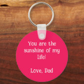 Benutzerdefinierte Foto-Bildvorlage rosa Rahmen-Ki Schlüsselanhänger (Rückseite)