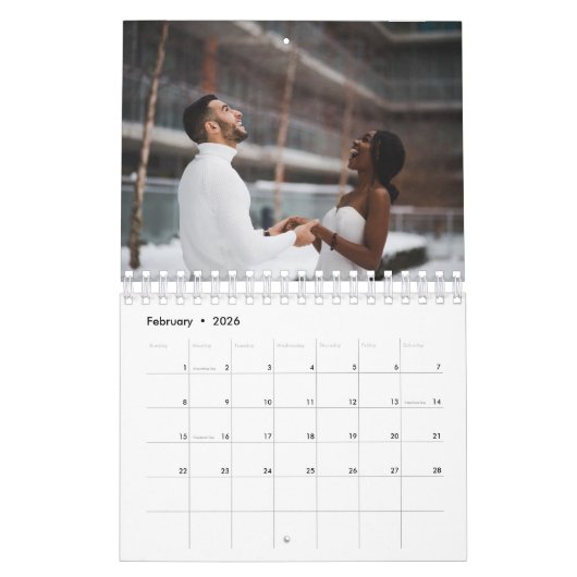 Benutzerdefinierte Foto-Blumenstreifen Erstellen S Kalender (Feb 2026)