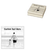 Benutzerdefinierte Foto-Briefmarke mit Text Gummistempel (Stempel)