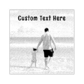 Benutzerdefinierte Foto-Briefmarke mit Text Gummistempel (Prägung)