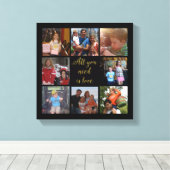Benutzerdefinierte Foto-Collage "Alles, was Sie br Leinwanddruck (Insitu (Holzboden))