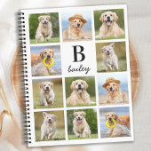 Benutzerdefinierte Foto Collage Fun Monogram Erste Notizblock