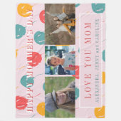 Benutzerdefinierte Foto Collage Liebe, die Sie Mut Fleecedecke (Vorderseite)