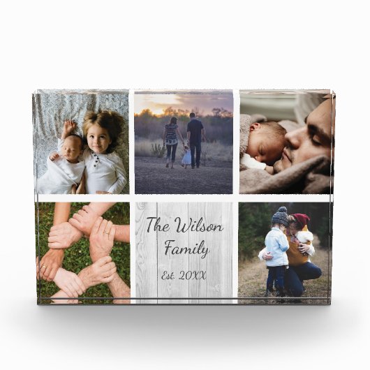 Benutzerdefinierte Foto-Collage personalisieren Er Fotoblock (Vorderseite)