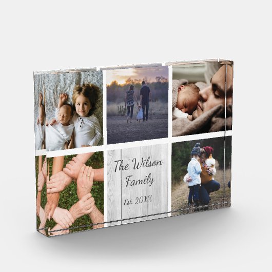 Benutzerdefinierte Foto-Collage personalisieren Er Fotoblock (Links)