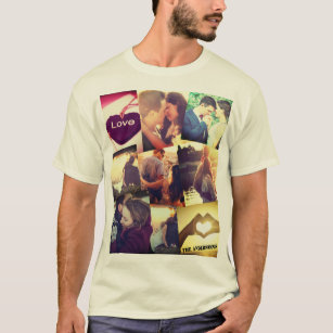 Benutzerdefinierte Foto-Collage T-Shirt