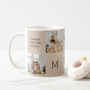 Benutzerdefinierte Foto Collage-Tasse mit Herzempf Kaffeetasse