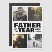 Benutzerdefinierte Foto Collage Vathers Day Magnet (Vorne/Hinten)