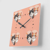 benutzerdefinierte Foto Collage Wall Uhr (Winkel)